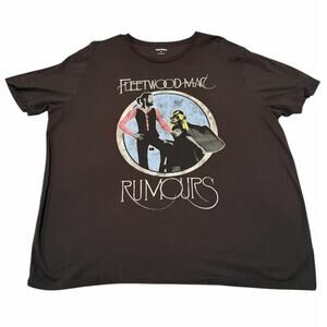 Old Navy Fleetwood Mac Rumors Black Short Sleeve Band T-Shirt Size XXL